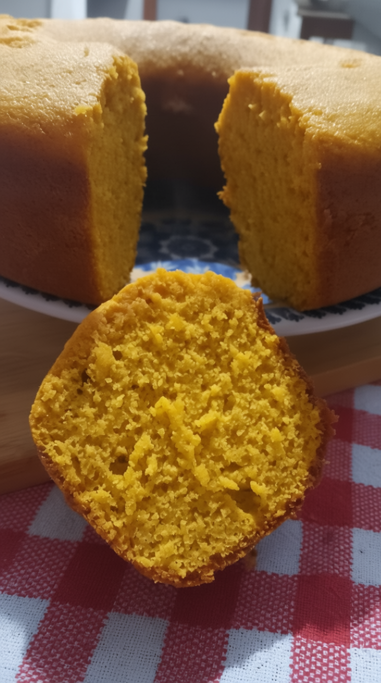 Bolo De Fubá Simples