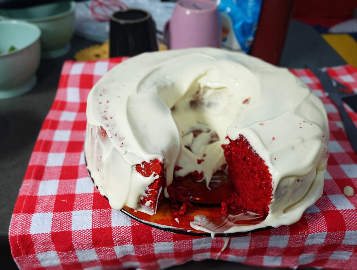 Bolo Red Velvet de Beterraba (sem corante)